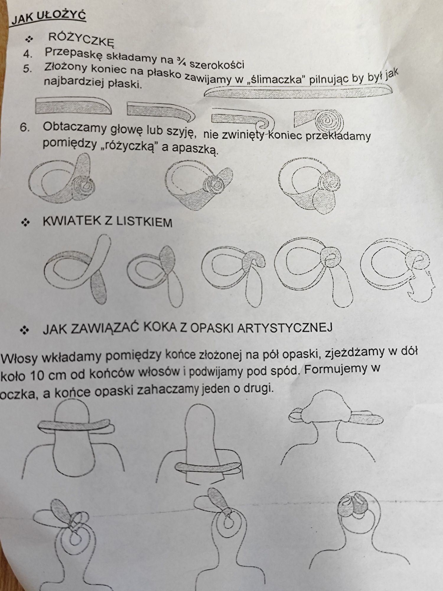 Nowe 3szt. Opaski artystyczne