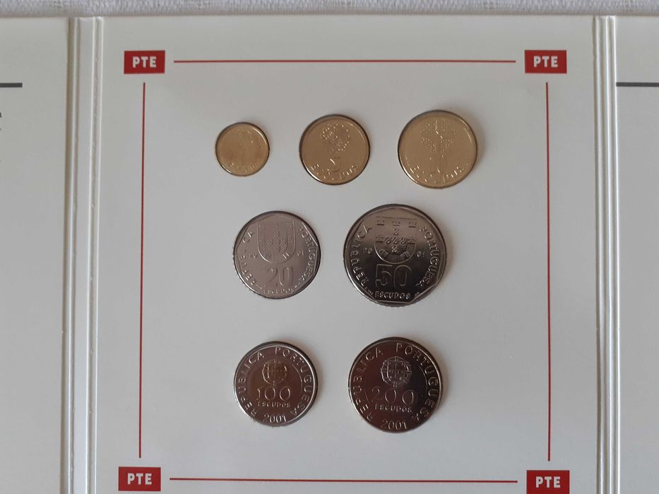 As últimas moedas correntes pré-euro-28 países-Coleções Philae