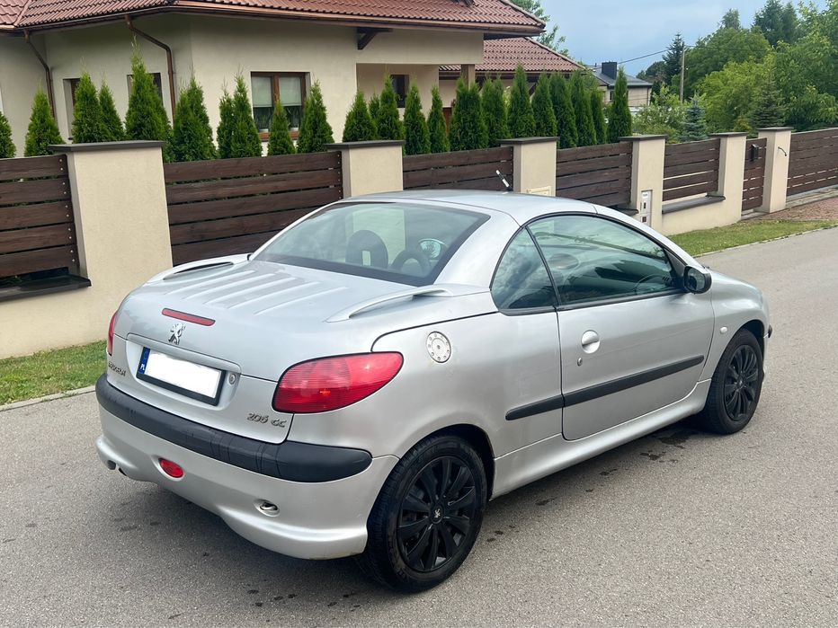 Peugeot 206cc*kabriolet*1.6benzyna*2003r*tanie fajne autko na lato*