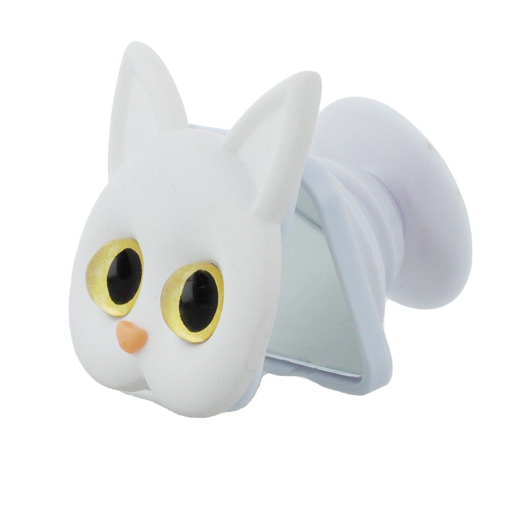 Uchwyt na Telefon Cat Holder White z lusterkiem