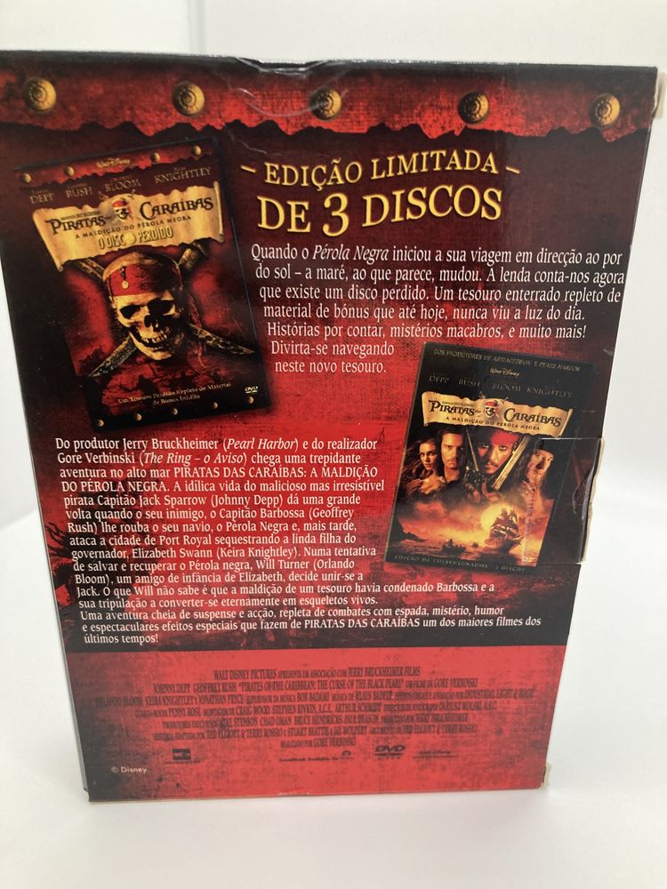 Piratas das Caraíbas - Edição Limitada de 3 discos