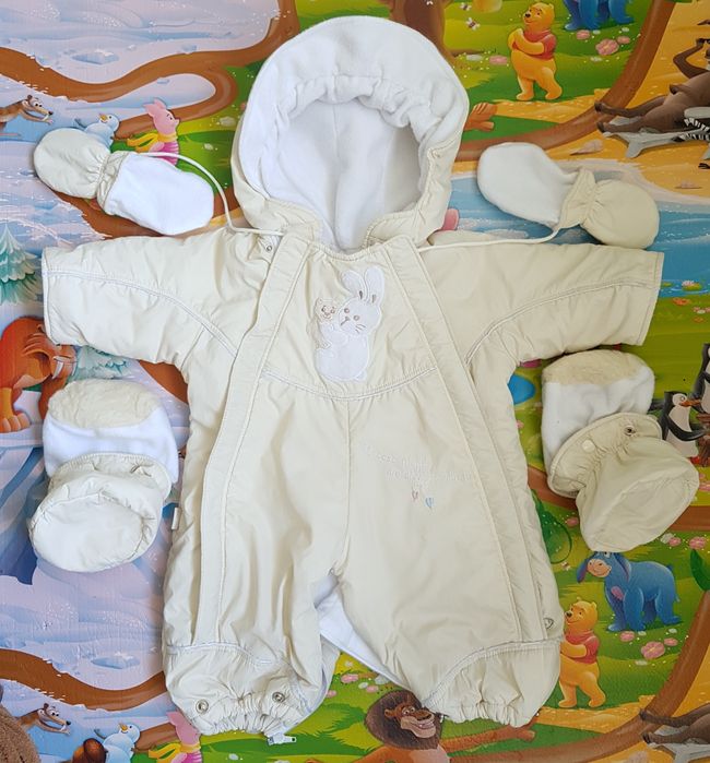 Комбінезон / мішок для найменших на флісі та меховій підстьожці