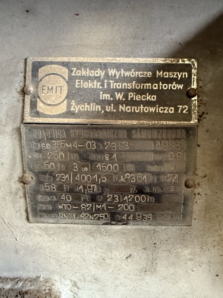 Prądnica synchroniczna samowzbudna 355M4-03 (1985)