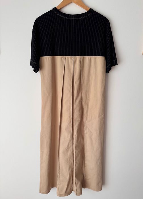 Vestido Zara bimateria S