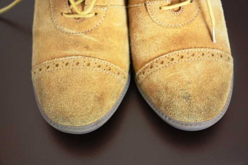 Botins em pele camel compensados do FILIPE SOUSA T.36