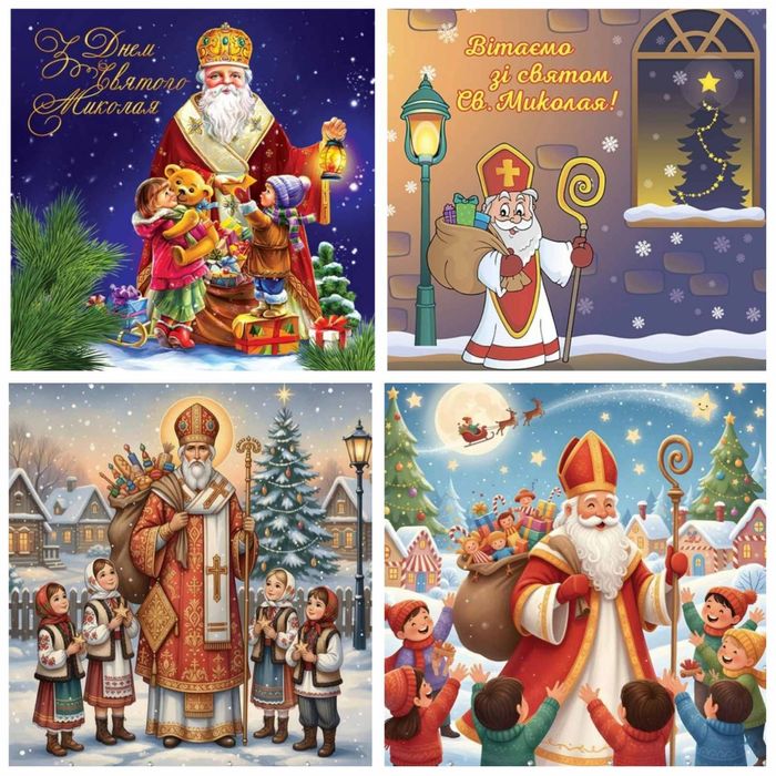 Банери на свято Миколая, різдвяні,новорічні