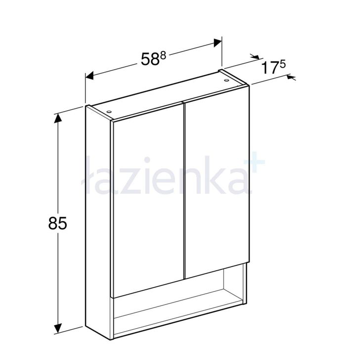 Koło Nova Pro - Szafka z lustrem