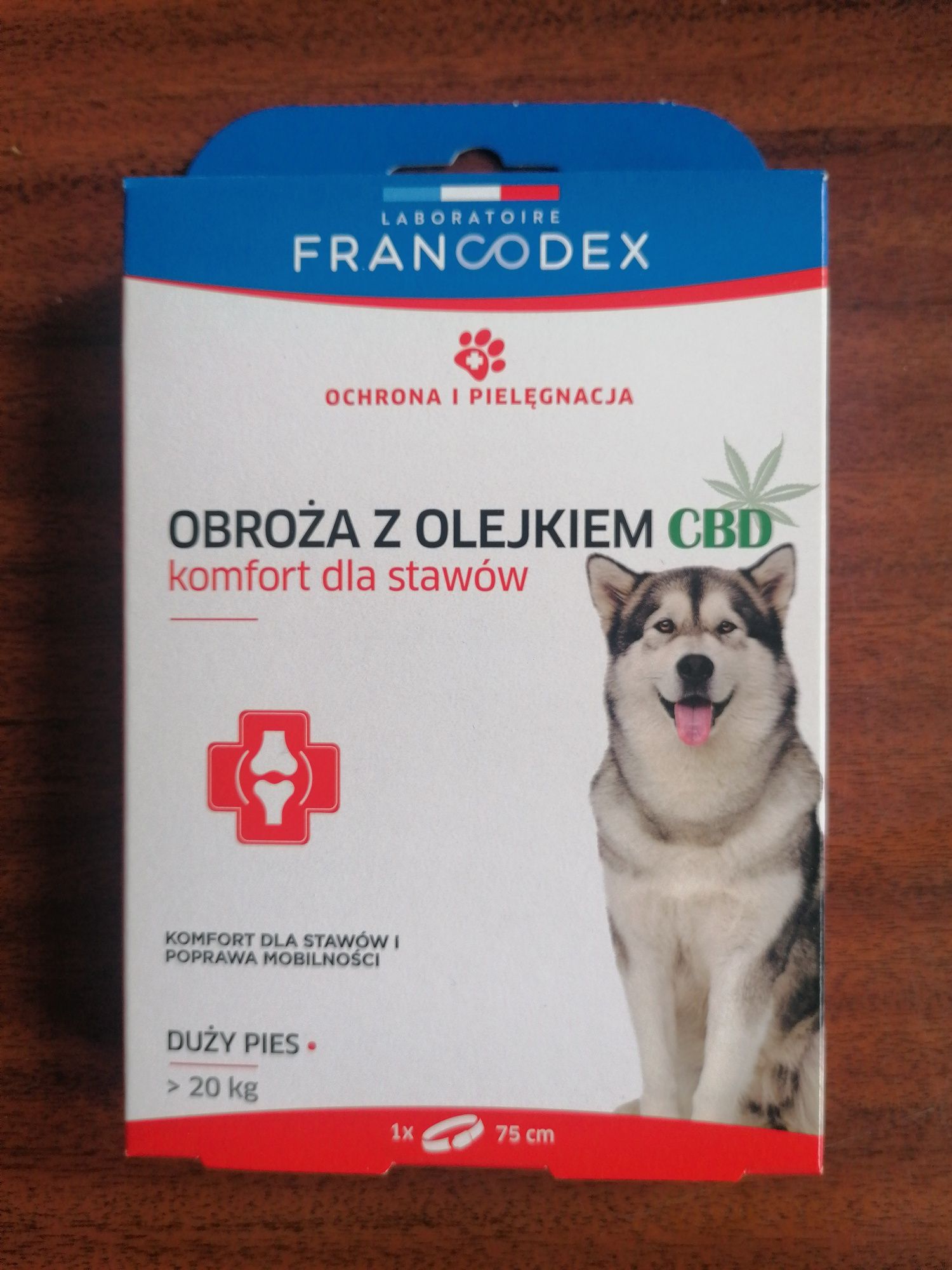 Obroża z CBD Francodex dla psów powyżej 20kg. Komfort dla stawów!