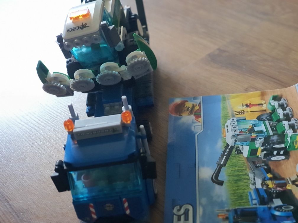 Klocki cities jak lego laweta i kombajn