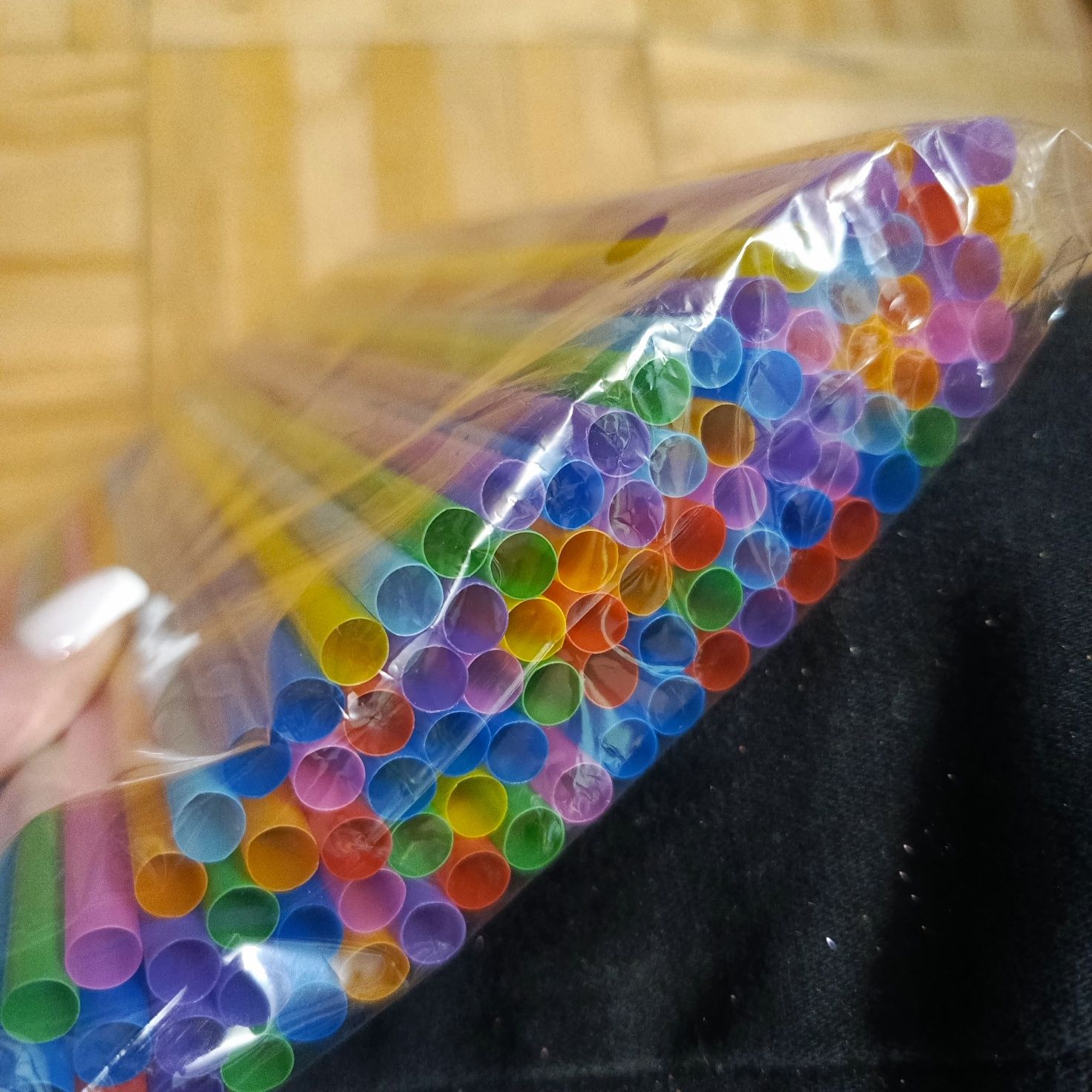 Słomki plastikowe 100 sztuk proste