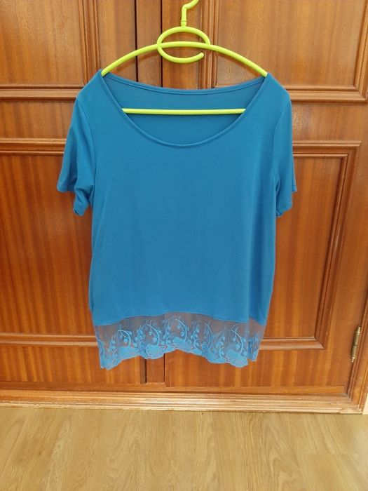 Blusa  azulão tamanho M/L marca Cafofo