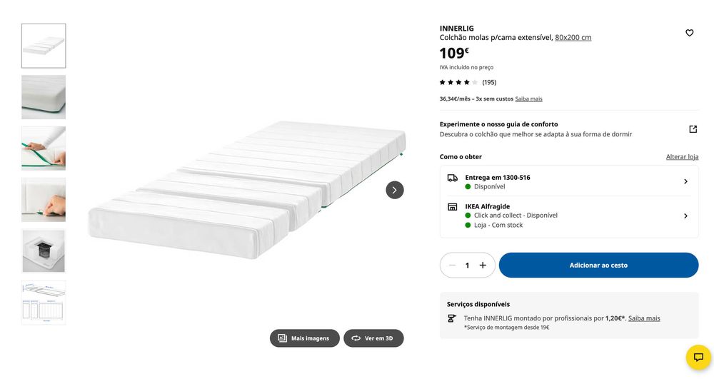 Camas IKEA extensíveis (modelo antigo Minnen)