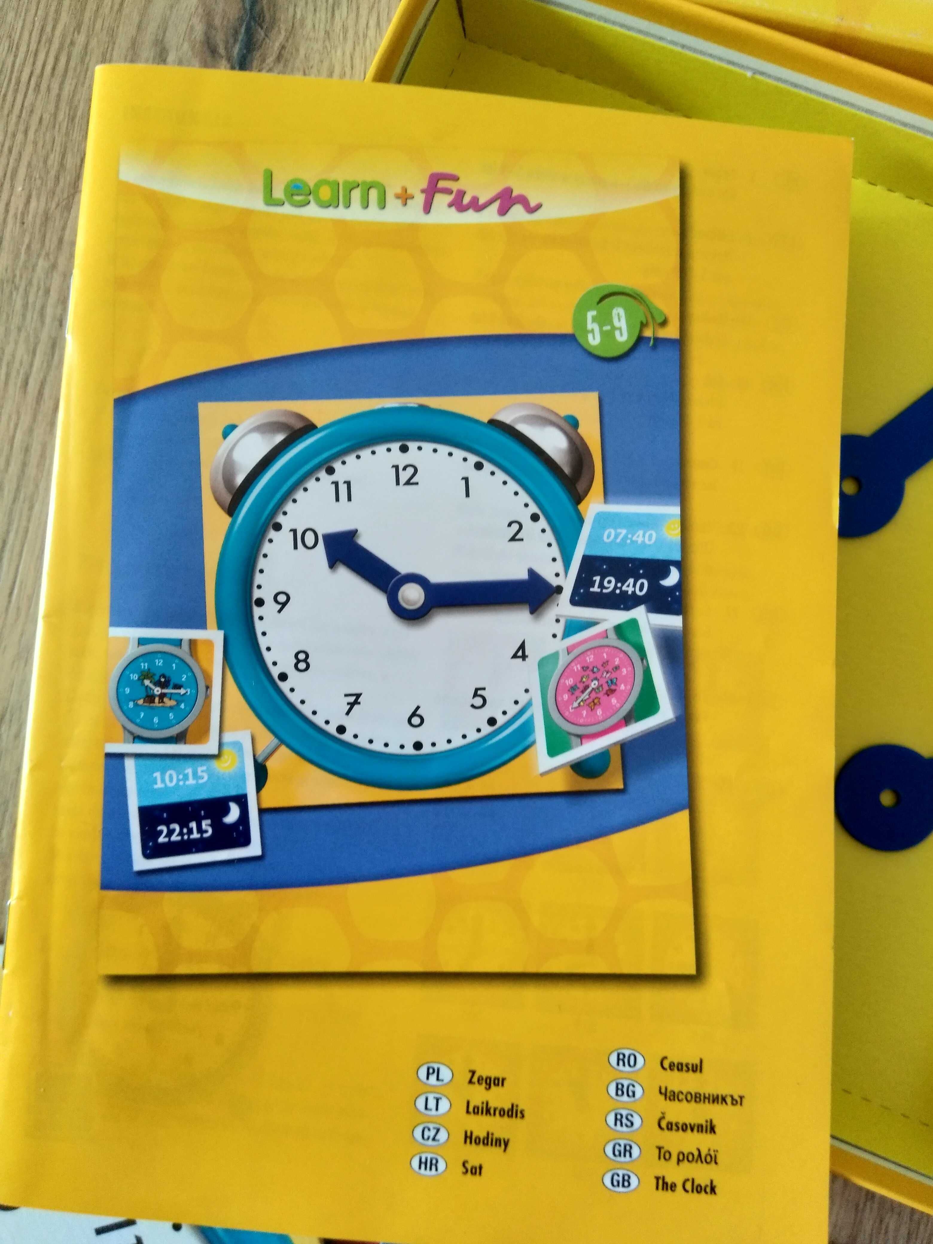 Gra edukacyjna, znajomość zegarka Learn & Fun angielski