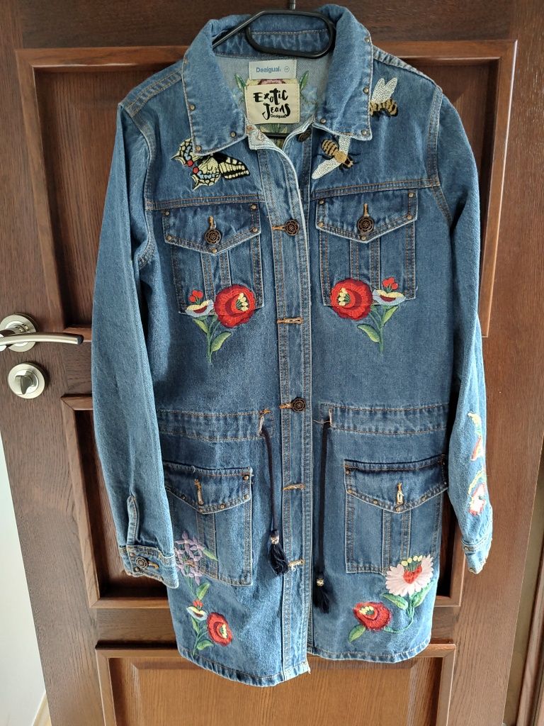 Jeansowy płaszczyk Desigual - r.40