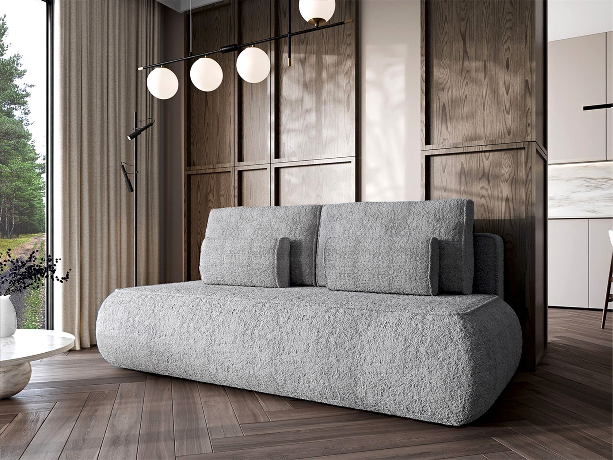 Sofa rozkładana prosto od producenta Baranek boucle