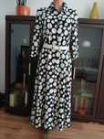 r.36.Sukienka maxi midi koszulowa letnia  grochy