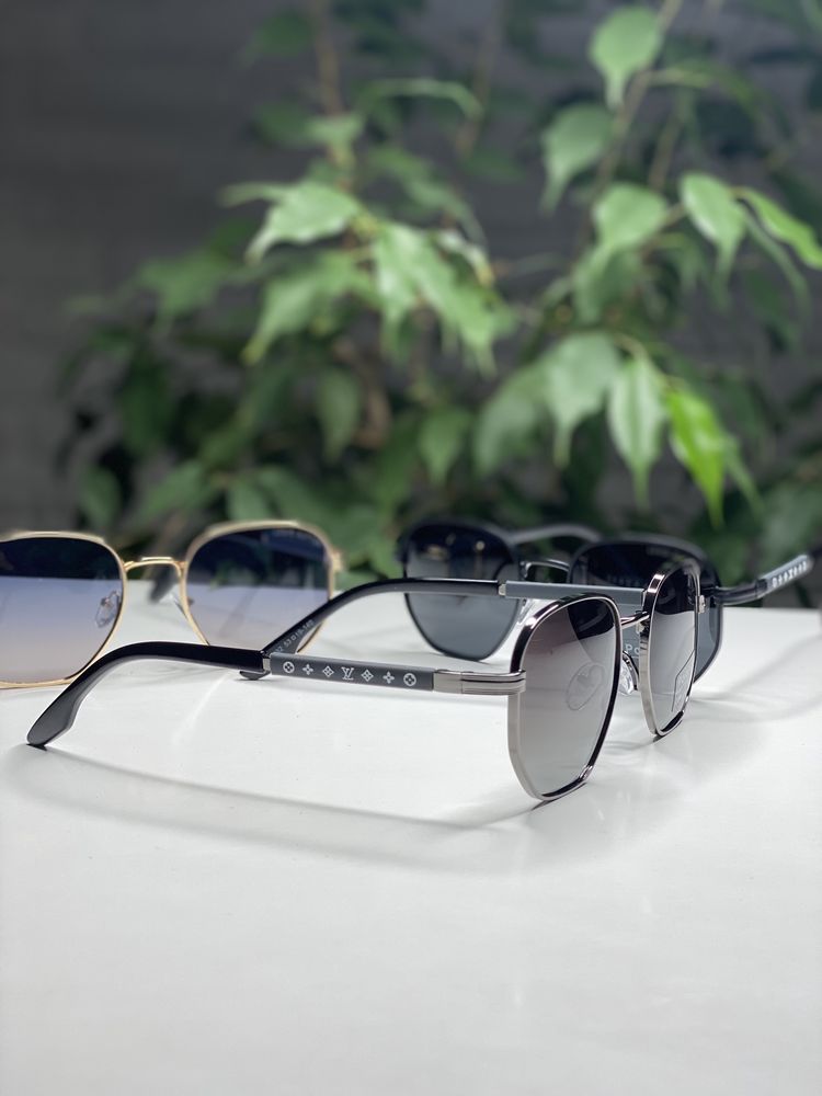 Солнцезащитные очки Louis Vuitton фигурные Polarized Антиблик hexagona