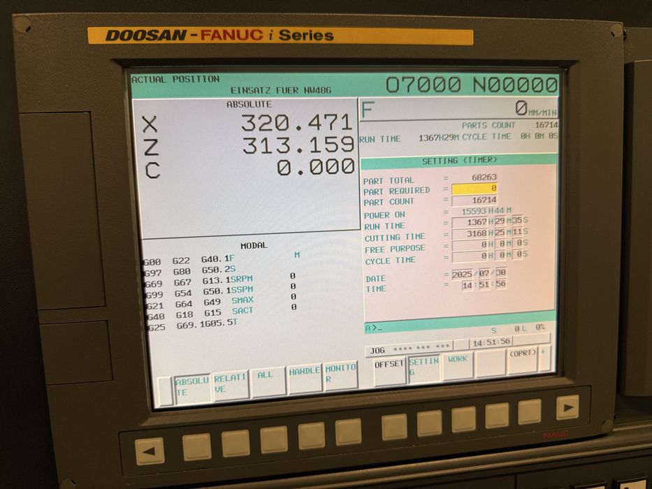 Tokarka cnc Doosan Puma 2600M