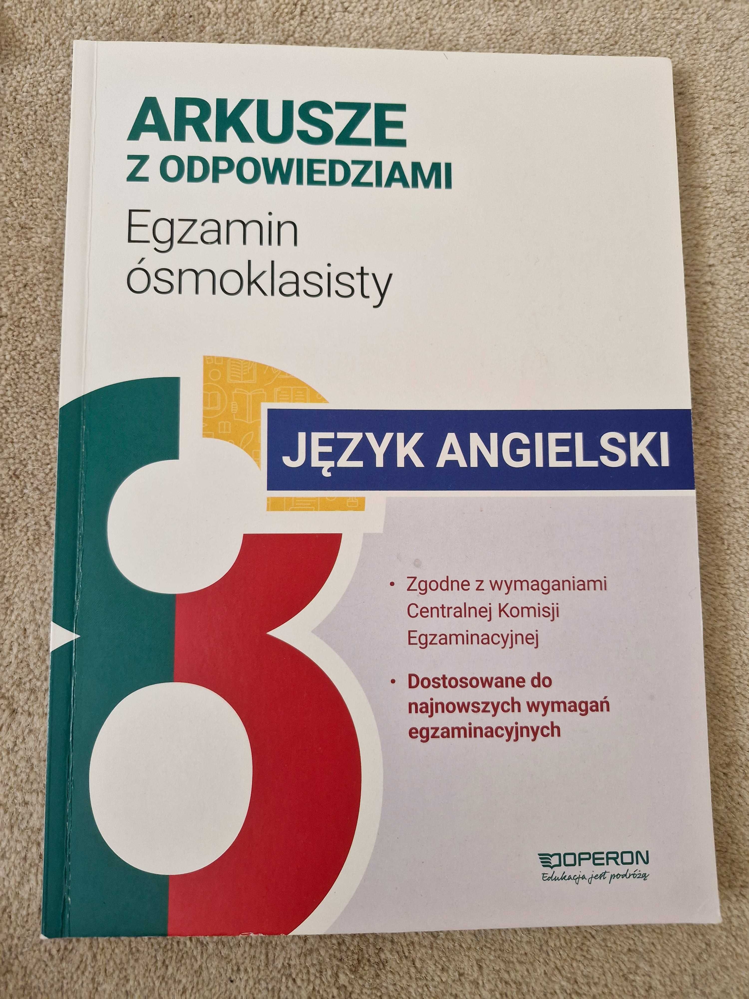 Egzamin 8-klasisty ANGIELSKI – 2 arkusze, uzupełnienie repetytorium