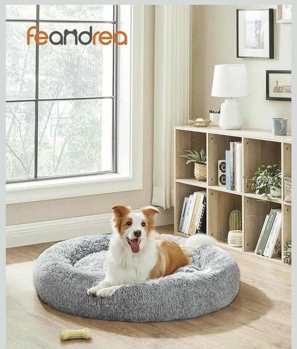 Nowe Puszyste legowisko dla psa kota okrągłe możliwość prania 100cm 66