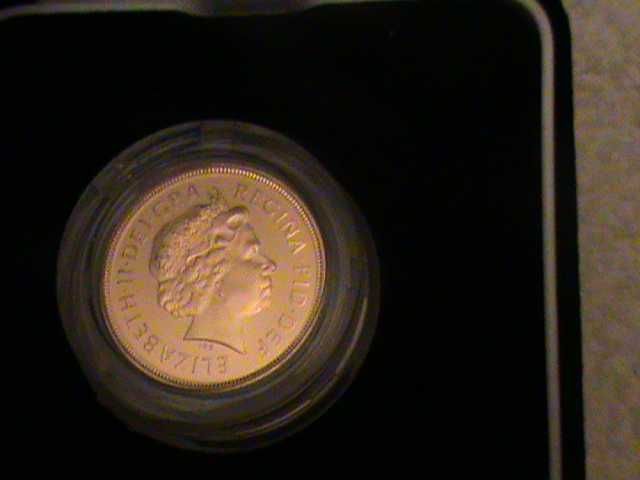 Libra de ouro proof (2002) brasão