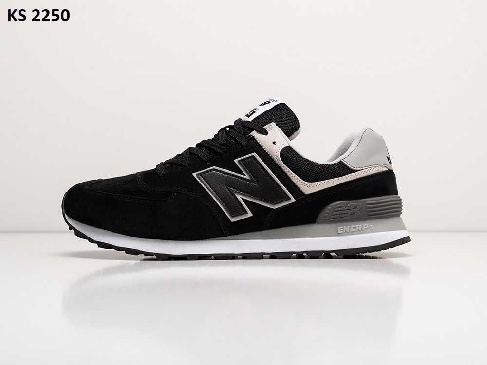 Кросівки New Balance 574 Black White. Арт: KS 2250