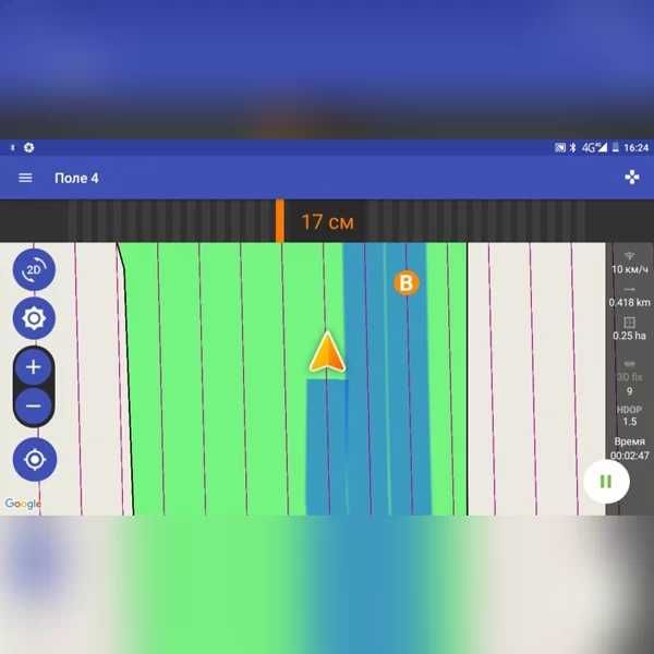 Навигатор в трактор, Параллельное вождение, Агронавигатор