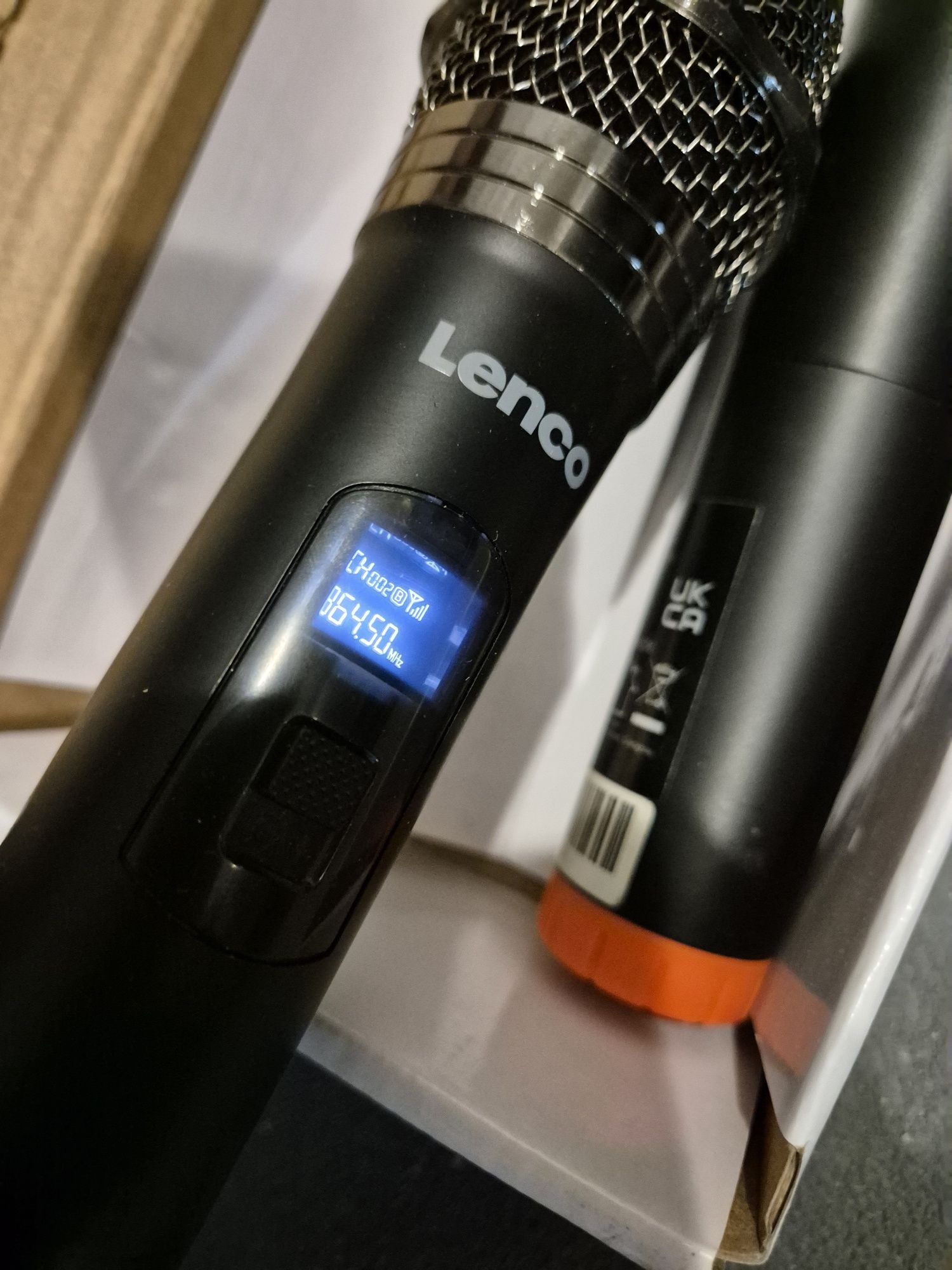 Zestaw mikrofonów lenco mcw-020bk 2 sztuki