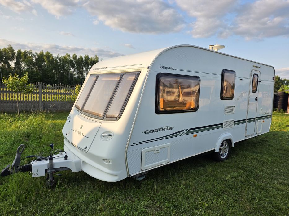 Przyczepa Kempingowa Compass Corona z 2004 roku oraz wiele innych!!!