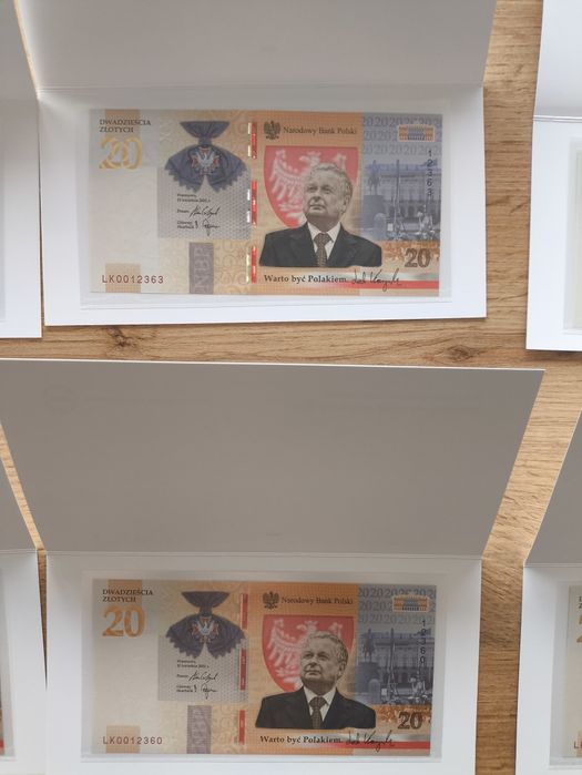 20 zł Lech Kaczyński - banknot kolekcjonerski