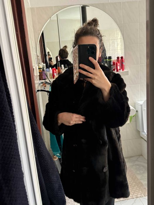 Futro sztuczne Vintage brazowe Astraka