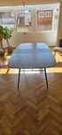 Mesa de jantar Area em madeira com pés de metal