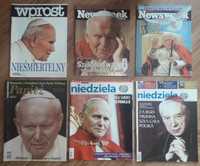 Jan Paweł II - czasopisma, 17 pozycji, L'osservatore Romano, Newsweek