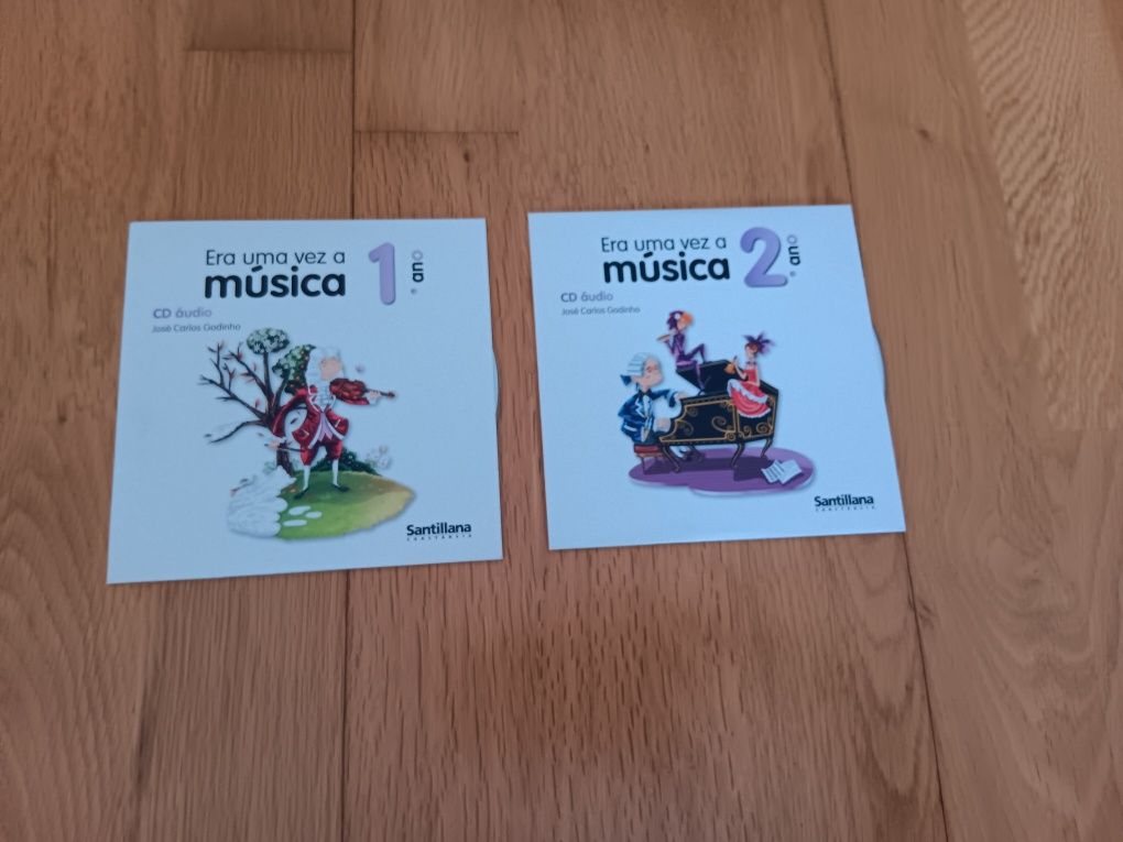 Cds "Era uma vez a musica" 1° e 2° ano