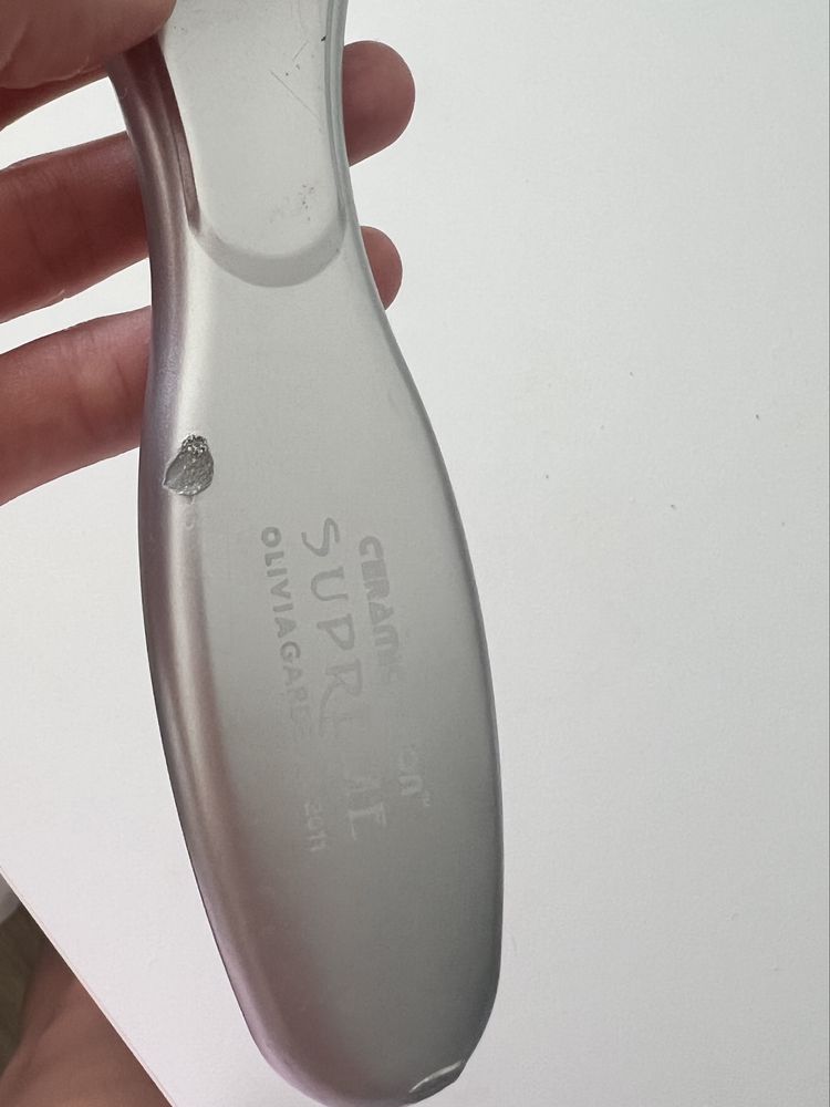 Szczotka uzywana Olivia Garden Ceramic Ion Combo Supreme Silver