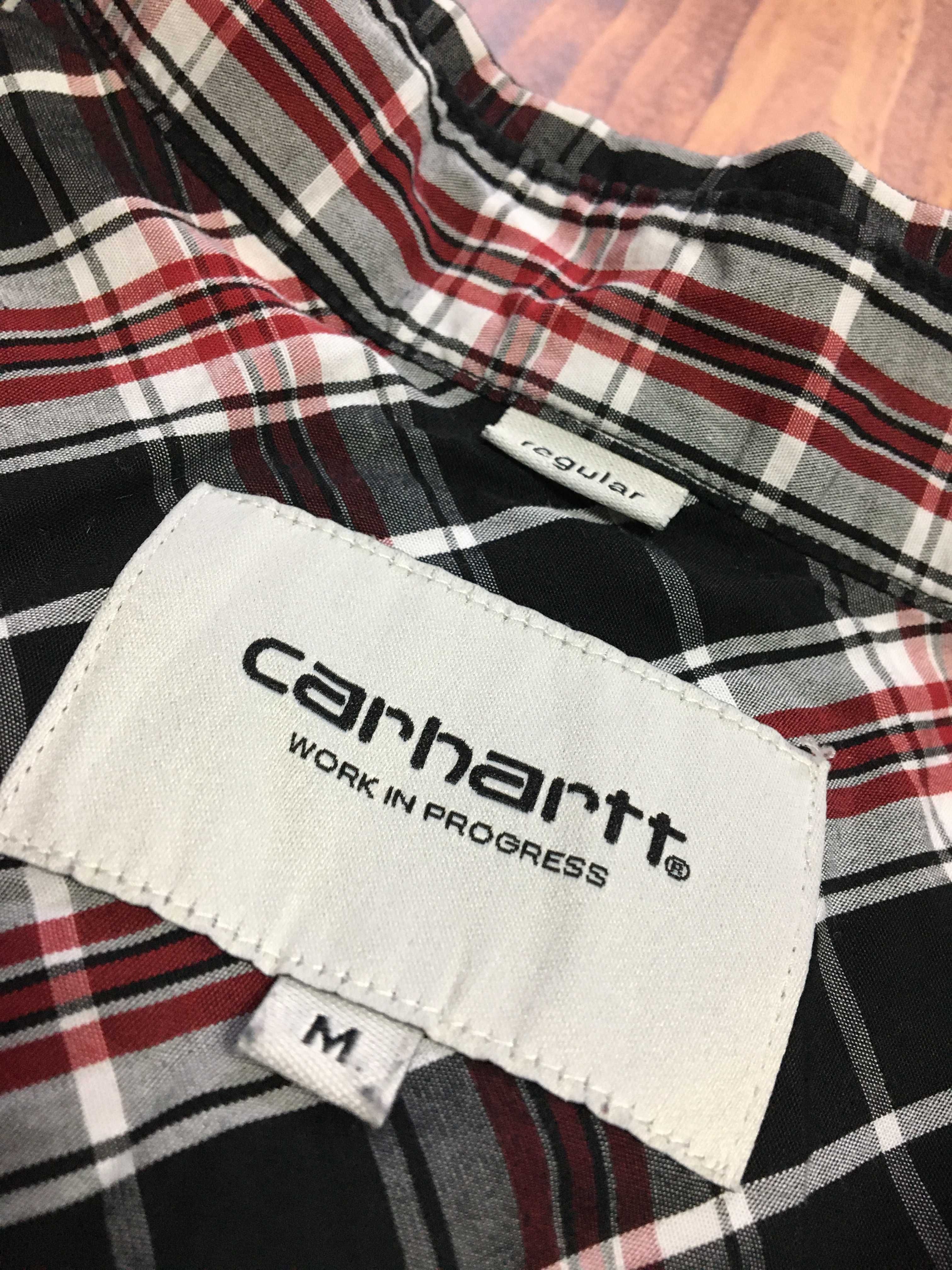 CARHARTT r.M oryginalna koszula męska w kratę stan BDB jak nowa