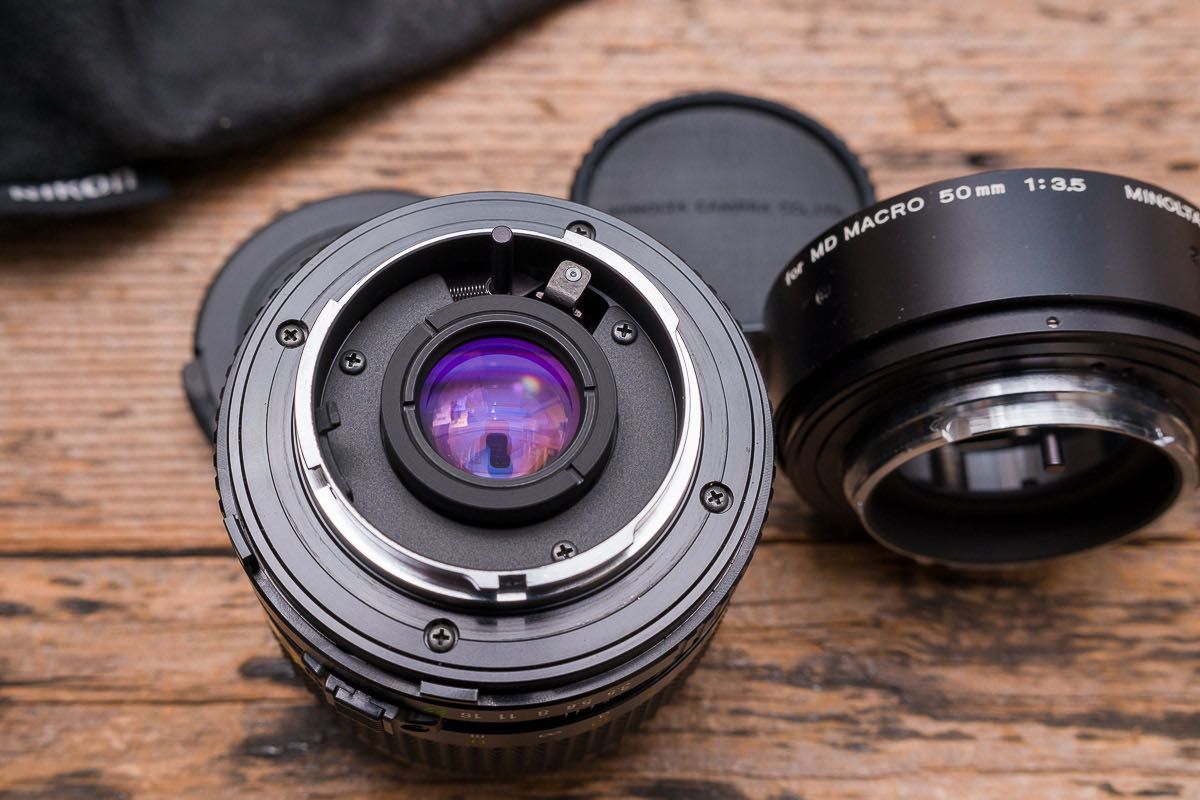 Minolta New-MD 50mm 1:3.5 Macro MD III makro 1:1 + gratis