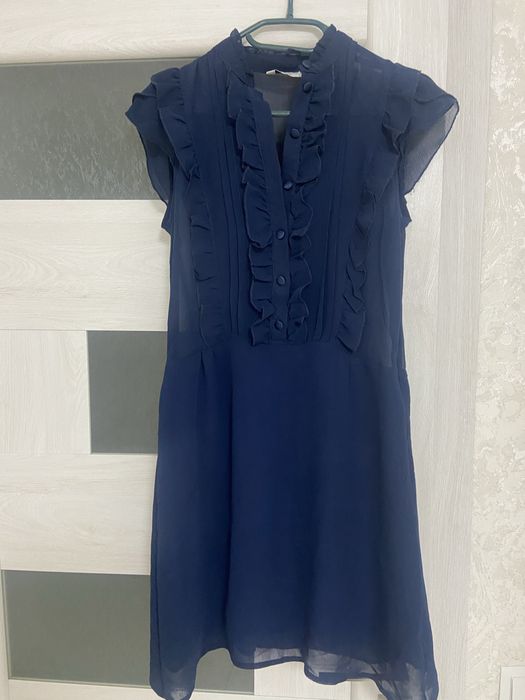 Коротенька синя сукня 450 гр