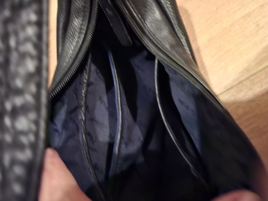 Torba skorzana czarna Marco o polo