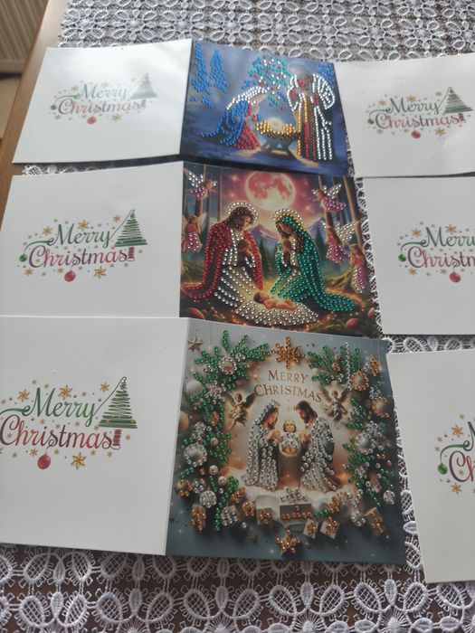 Kartki świąteczne zestaw 3 sztuk