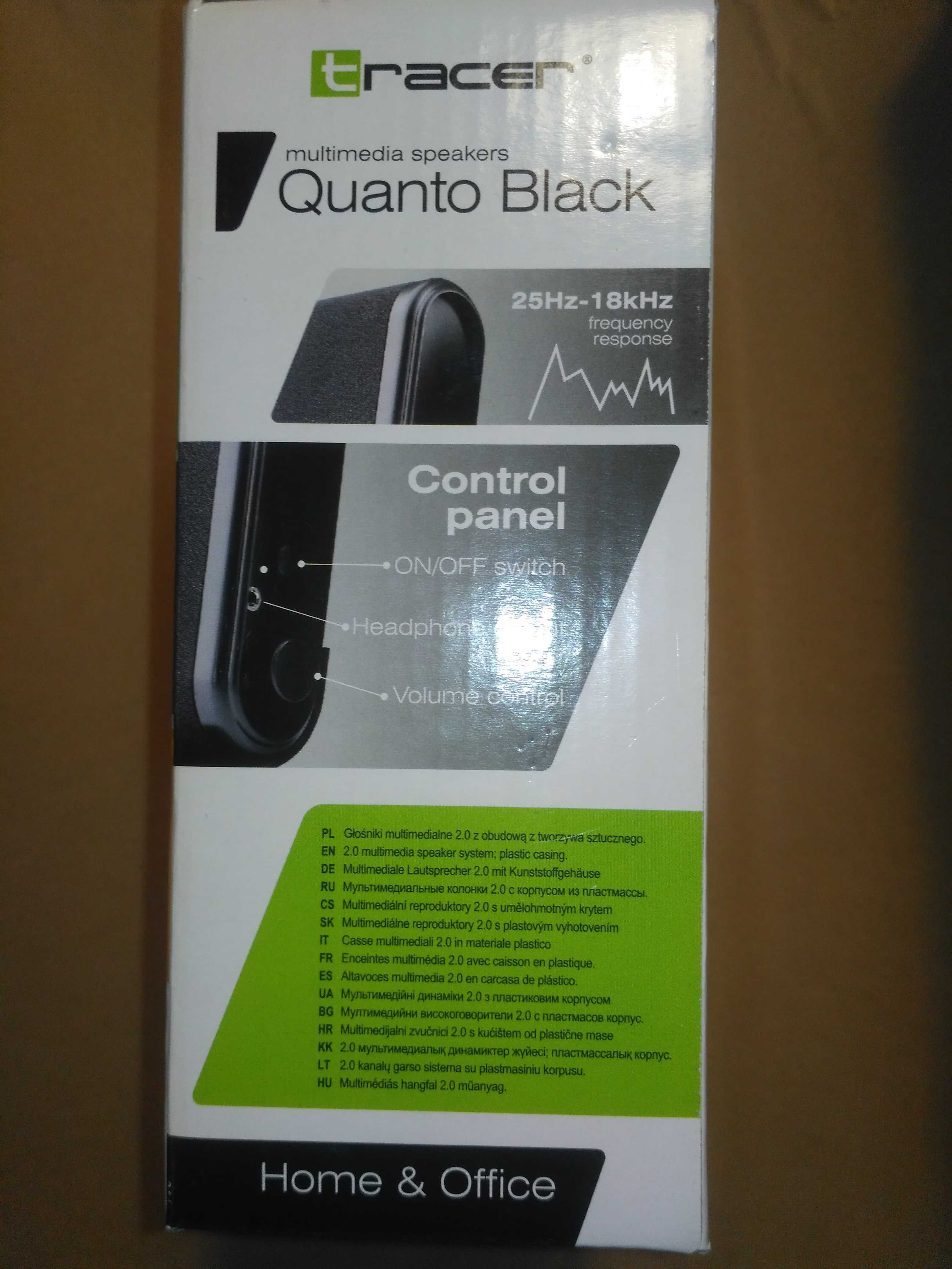 Nowe głośniki 2.0 USB i Jack 3,5mm Tracer Quanto Black