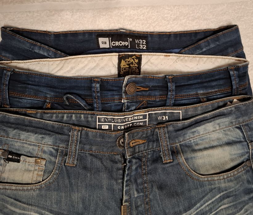 3 pary męskich spodni Cropp rozm 32
