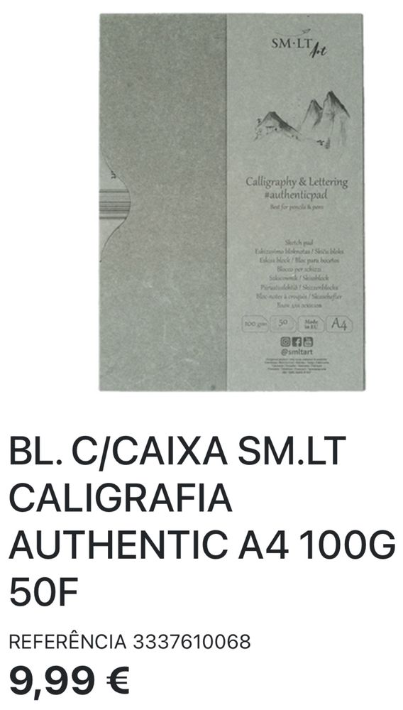 Caderno caligrafia SM.LT