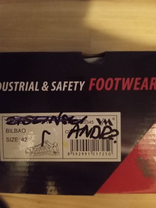 Sandały robocze z podnoskiem