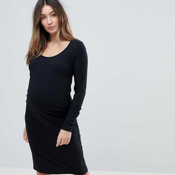 Красивое черное платье Mamalicious размер 44-46/M-L