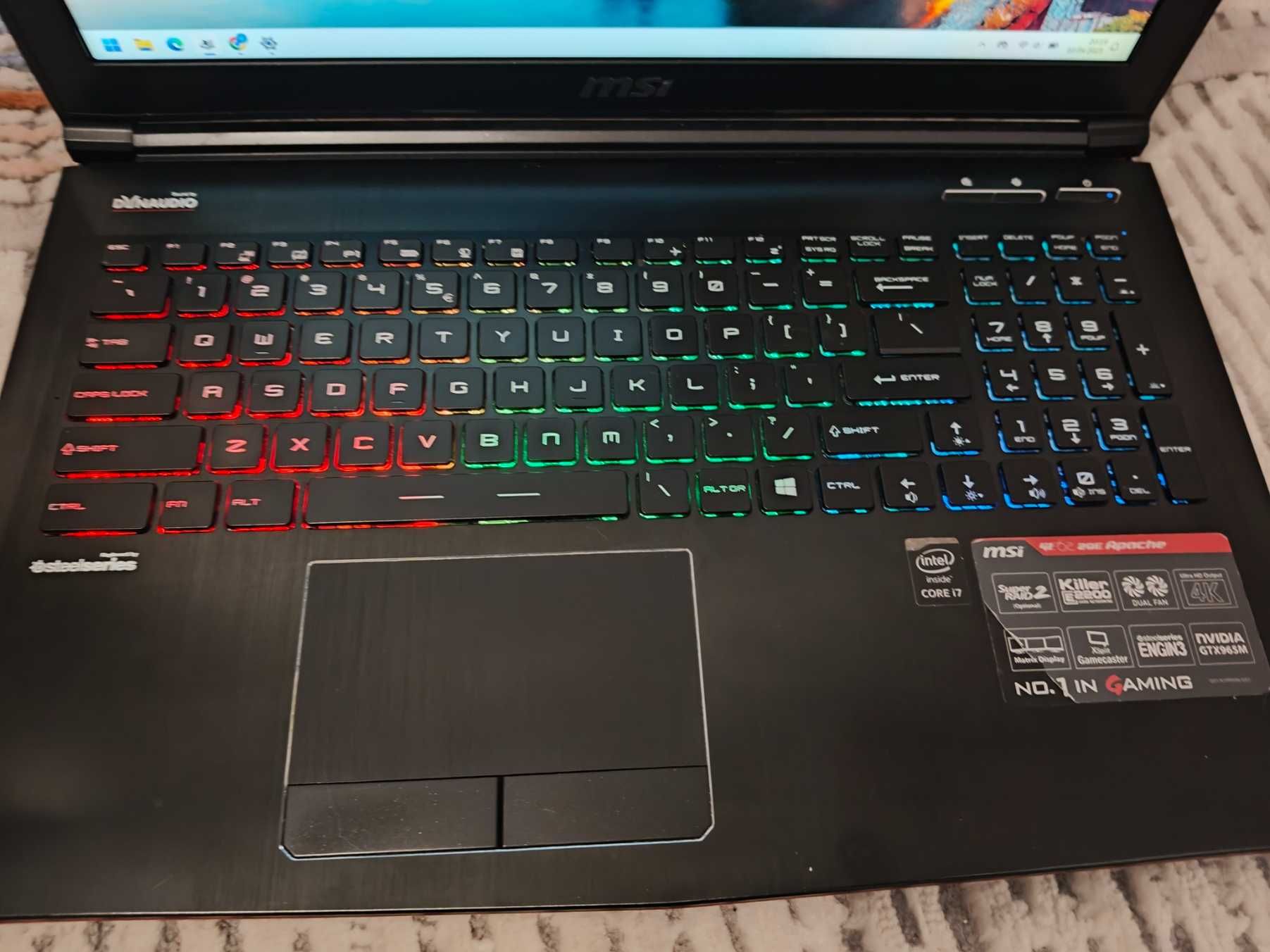 Laptop MSI GE 62 2QE Apache