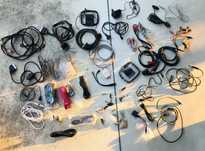 Lote adaptador av antena vga audio RGB cabo aux scart video usb