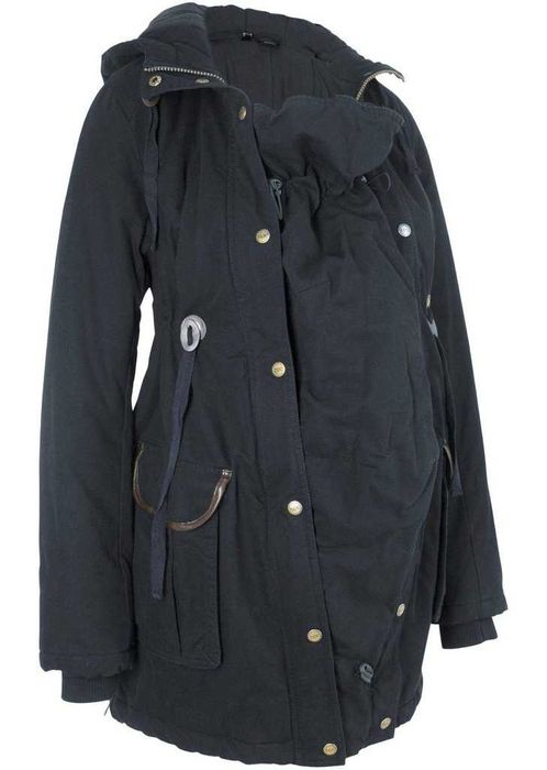 Kurtka ciążowa + wstawką dla dzidziusia - ZIMOWA ocieplana