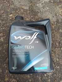 5 л 750гр Wolf Guardtech 10w-40 моторне універсальне наполовину синтет