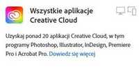 Adobe Creative Cloud Wszystkie aplikacje usługi Creative Cloud 100GB